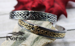 Mjolnir Viking Bracelet - Steel | Norse Jewelry | Viking Armring | Nordic Wristband | Viking Torc | Norse Bangle | Celtic Cuff | Viking Jewelry