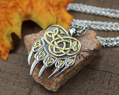 Bear Paw Viking Necklace | Berserker Pendant | Norse Jewelry | Viking Pendant | Norse Necklace | Odin Necklace | Nordic | Viking Jewelry