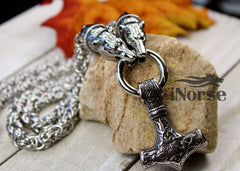 Berserker Mjolnir Viking Necklace | Norse Jewelry | Norse Necklace |Thor Pendant | Viking Bear | Odin Necklace|  | Viking Jewelry