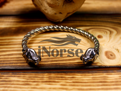 Berserker Viking Bracelet | Viking Bear Bangle | Norse Jewelry | Nordic Wristband | Viking Torc | Odin Oath Ring | Gothic | Viking Jewelry