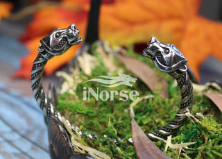 Berserker Viking Bracelet | Viking Bear Bangle | Norse Jewelry...