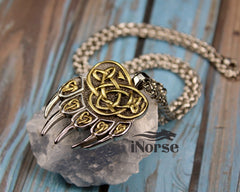 Bear Paw Viking Necklace | Berserker Pendant | Norse Jewelry | Viking Pendant | Norse Necklace | Odin Necklace | Nordic | Viking Jewelry