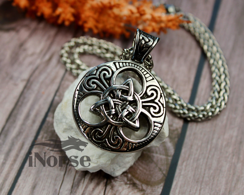 Celtic Knot Viking Necklace | Norse Jewelry | Trinity Knot Pendant | Viking Pendant | Gothic Amulet | Celtic Pendant | Nord | Viking Jewelry