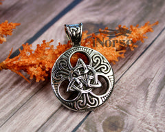 Celtic Knot Viking Necklace | Norse Jewelry | Trinity Knot Pendant | Viking Pendant | Gothic Amulet | Celtic Pendant | Nord | Viking Jewelry