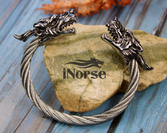 Dragon Viking Bracelet | Norse Armring | Nordic Torc | Norse Jewelry | Gothic Bracelet | Viking Wristband | Norse Bracelet | Viking Jewelry