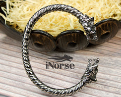 Nidhogg Dragon Viking Armring | Norse Jewelry | Viking Bracelet | Norse Torc | Dragon Wristband | Viking Bangle Bracelet | Viking Jewelry