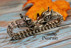 Nidhogg Dragon Bracelet | Norse Jewelry | Viking Bracelet | Nordic Torque | Viking Bangle | Norse Wristband | Gothic Dragon | Viking Jewelry