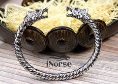 Nidhogg Dragon Viking Armring | Norse Jewelry | Viking Bracelet | Norse Torc | Dragon Wristband | Viking Bangle Bracelet | Viking Jewelry