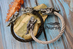 Dragon Viking Bracelet | Norse Armring | Nordic Torc | Norse Jewelry | Gothic Bracelet | Viking Wristband | Norse Bracelet | Viking Jewelry