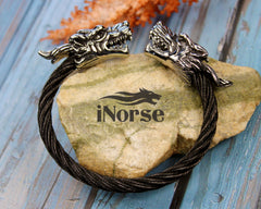 Dragon Viking Bracelet | Norse Armring | Nordic Torc | Norse Jewelry | Gothic Bracelet | Viking Wristband | Norse Bracelet | Viking Jewelry