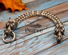 Nidhogg Dragon Bracelet | Norse Jewelry | Viking Bracelet | Nordic Torque | Viking Bangle | Norse Wristband | Gothic Dragon | Viking Jewelry