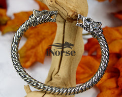 Nidhogg Dragon Viking Armring | Norse Jewelry | Viking Bracelet | Norse Torc | Dragon Wristband | Viking Bangle Bracelet | Viking Jewelry