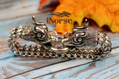 Nidhogg Dragon Bracelet | Norse Jewelry | Viking Bracelet | Nordic Torque | Viking Bangle | Norse Wristband | Gothic Dragon | Viking Jewelry