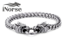 Dragons Viking Bracelet | Norse Jewelry | Viking Armring | Nordic Wristband | Nidhogg Dragon | Norse Jewelry | Dragon Chain | Viking Jewelry