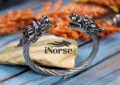 Dragon Viking Bracelet | Norse Armring | Nordic Torc | Norse Jewelry | Gothic Bracelet | Viking Wristband | Norse Bracelet | Viking Jewelry