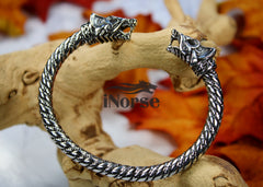 Nidhogg Dragon Viking Armring | Norse Jewelry | Viking Bracelet | Norse Torc | Dragon Wristband | Viking Bangle Bracelet | Viking Jewelry