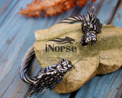 Dragon Viking Bracelet | Norse Armring | Nordic Torc | Norse Jewelry | Gothic Bracelet | Viking Wristband | Norse Bracelet | Viking Jewelry