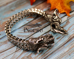 Nidhogg Dragon Bracelet | Norse Jewelry | Viking Bracelet | Nordic Torque | Viking Bangle | Norse Wristband | Gothic Dragon | Viking Jewelry