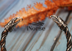 Eagle Viking Bracelet | Norse Jewelry | Viking Wristband | Norse Armring | Nordic Eagle Torc | Norse Jewelry | Gothic Torc | Viking Jewelry