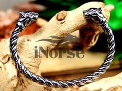 Freya Viking Bracelet | Norse Jewelry | Freyja Cats Armring | Freya Oath Ring | Viking Torc | Norse Armring | Viking Jewelry