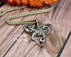 Freya Viking Necklace | Norse Jewelry | Freyja Necklace | Viking Pendant | Freya Cats Pendant | Norse Goddess | Celtic Knot | Viking Jewelry