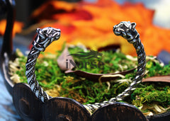 Freya Viking Bracelet | Norse Jewelry | Freyja Cats Armring | Freya Oath Ring | Viking Torc | Norse Armring | Viking Jewelry