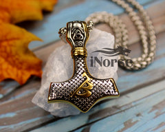 Mjolnir Viking Necklace | Berserker Pendant | Norse Jewelry | Thor's Hammer Pendant | Norse Necklace | Viking Hammer Pendant | Viking Jewelry