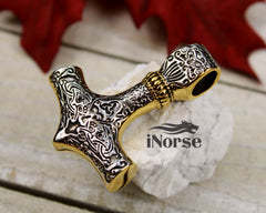 Thor's Hammer Viking Necklace | Mjolnir Pendant | Norse Jewelry | Viking Pendant | Nordic Talisman | Norse Necklace | Viking Jewelry