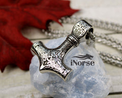 Mjolnir Viking Necklace | Norse Jewelry | Viking Pendant | Thor Necklace | Norse Pendant | Hammer Of Thor | Nordic Talisman | Viking Jewelry