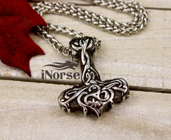 Thor's Hammer Viking Necklace | Celtic Design | Norse Jewelry | Mjolnir Necklace | Viking Pendant | Thor Necklace | Norse Necklace | Viking Jewelry