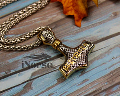 Mjolnir Viking Necklace | Berserker Pendant | Norse Jewelry | Thor's Hammer Pendant | Norse Necklace | Viking Hammer Pendant | Viking Jewelry