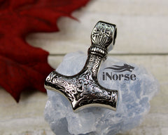 Mjolnir Viking Necklace | Norse Jewelry | Viking Pendant | Thor Necklace | Norse Pendant | Hammer Of Thor | Nordic Talisman | Viking Jewelry