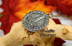 Thor's Hammer Viking Necklace | Runic Pendant | Norse Jewelry | Mjolnir Pendant | Norse Necklace | Futhark Runes | Nordic | Viking Jewelry