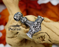 Mjolnir Viking Necklace | Norse Jewelry | Viking Pendant | Thor's Hammer Amulet | Norse Pendant | Nordic Necklace | Mjolnir Pendant | Viking Jewelry