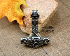 Mjolnir Viking Necklace | Valknut Pendant | Norse Jewelry | Mjolnir Pedant | Thor Necklace | Valknut Necklace | Viking Hammer | Nordic Pendant | Viking Jewelry