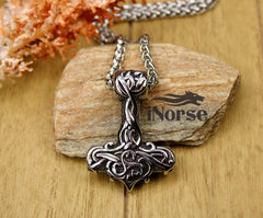 Thor's Hammer Viking Necklace | Celtic Design | Norse Jewelry | Mjolnir Necklace | Viking Pendant | Thor Necklace | Norse Necklace | Viking Jewelry