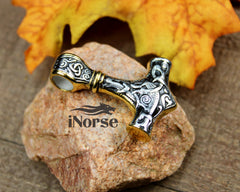 Mjolnir Viking Necklace | Thor Necklace | Norse Jewelry | Mjolnir Pendant | Norse Necklace | Viking Pendant | Thor's Hammer | Viking Jewelry