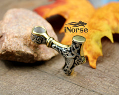 Mjolnir Viking Necklace | Thor Necklace | Norse Jewelry | Mjolnir Pendant | Norse Necklace | Viking Pendant | Thor's Hammer | Viking Jewelry