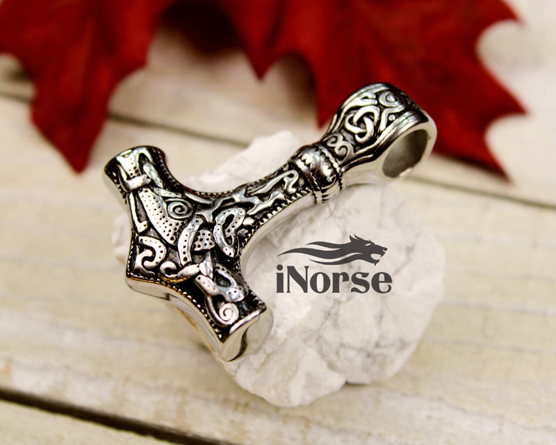 Mjolnir Viking Necklace | Norse Jewelry | Thor Necklace | Mjolnir Pendant | Norse Necklace | Viking Pendant | Thor's Hammer | Viking Jewelry