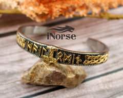 Mjolnir Runes Bracelet | Norse Jewelry | Viking Bracelet | Mjolnir Armring | Thor Torque | Norse Armband | Viking Torc | Norse Bangle | Celtic Cuff | Viking Jewelry