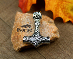 Mjolnir Viking Necklace | Norse Jewelry | Thor Necklace | Mjolnir Pendant | Norse Necklace | Viking Pendant | Thor's Hammer | Viking Jewelry