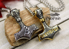 Mjolnir Viking Necklace | Berserker Pendant | Norse Jewelry | Thor's Hammer Pendant | Norse Necklace | Viking Hammer Pendant | Viking Jewelry