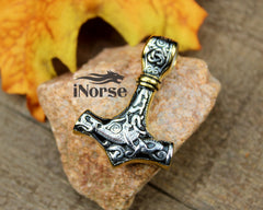 Mjolnir Viking Necklace | Thor Necklace | Norse Jewelry | Mjolnir Pendant | Norse Necklace | Viking Pendant | Thor's Hammer | Viking Jewelry