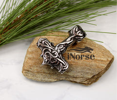 Thor's Hammer Viking Necklace | Celtic Design | Norse Jewelry | Mjolnir Necklace | Viking Pendant | Thor Necklace | Norse Necklace | Viking Jewelry