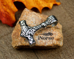 Mjolnir Viking Necklace | Norse Jewelry | Thor Necklace | Mjolnir Pendant | Norse Necklace | Viking Pendant | Thor's Hammer | Viking Jewelry