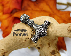 Mjolnir Viking Necklace | Norse Jewelry | Viking Pendant | Thor's Hammer Amulet | Norse Pendant | Nordic Necklace | Mjolnir Pendant | Viking Jewelry