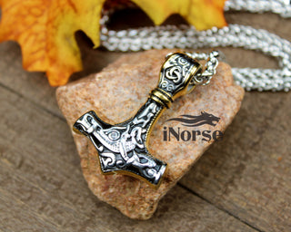 Mjolnir Viking Necklace | Thor Necklace | Norse Jewelry |...