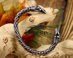 Odin's Ravens Viking Bracelet | Odin Oath Ring | Norse Jewelry | Viking Arm Ring | Norse Wristband | Hugin & Munin | Gothic | Viking Jewelry