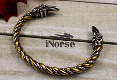 Ravens Of Odin Viking Bracelet | Norse Jewelry | Raven Torque | Ragnar Armring | Hugin & Munin Bracelet | Norse Armband | Viking Jewelry