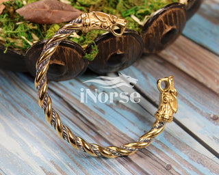 Odin's Wolves Viking Bracelet | Norse Jewelry | Geri &...